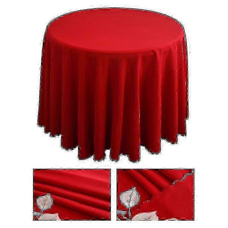 Waterproof Microfiber Tablecloths, Round Tablecloths for Indoor and Outdoor Use