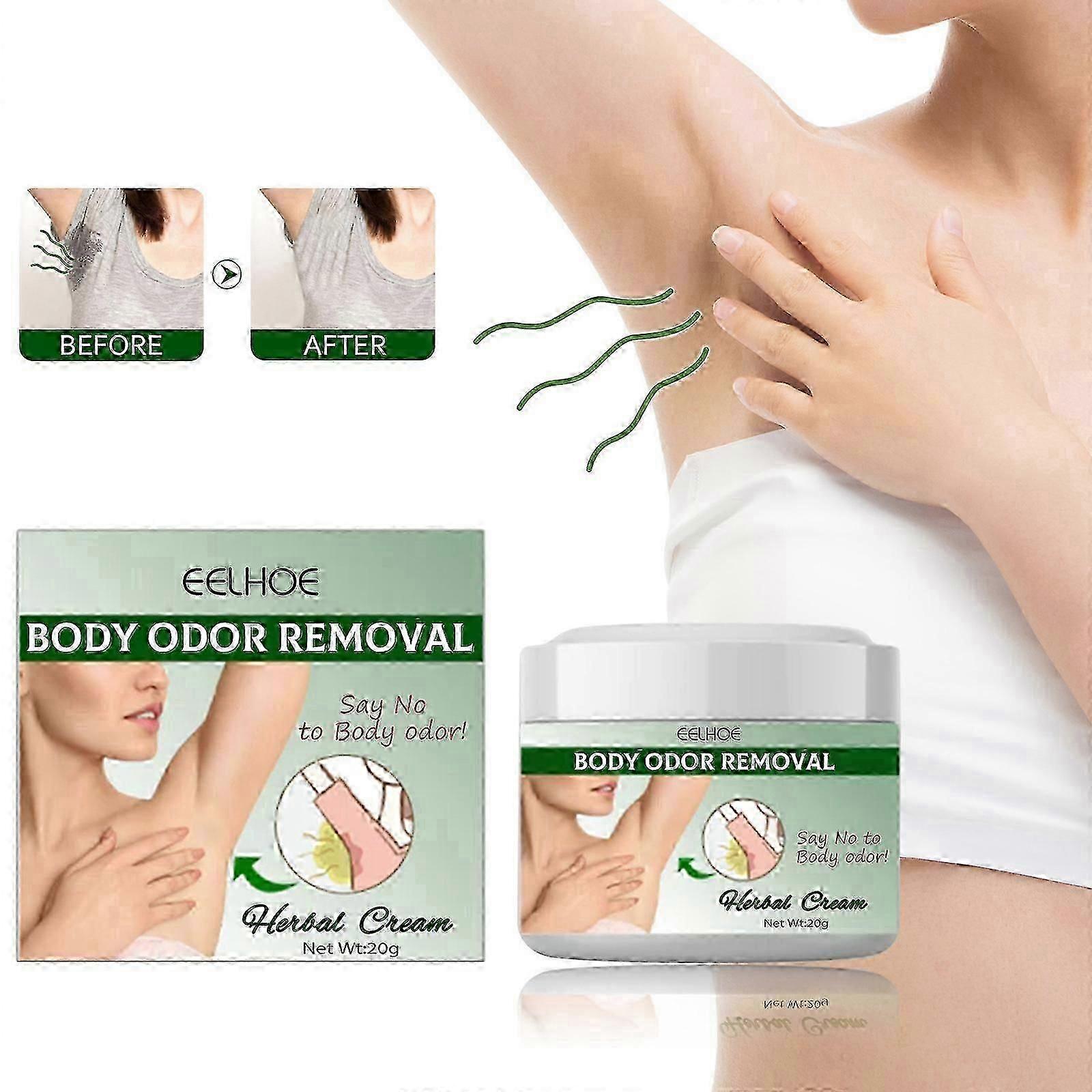 Herbal Underarm Deodorant Cream - Honeysuckle Scent for Gentle Odour Elimination