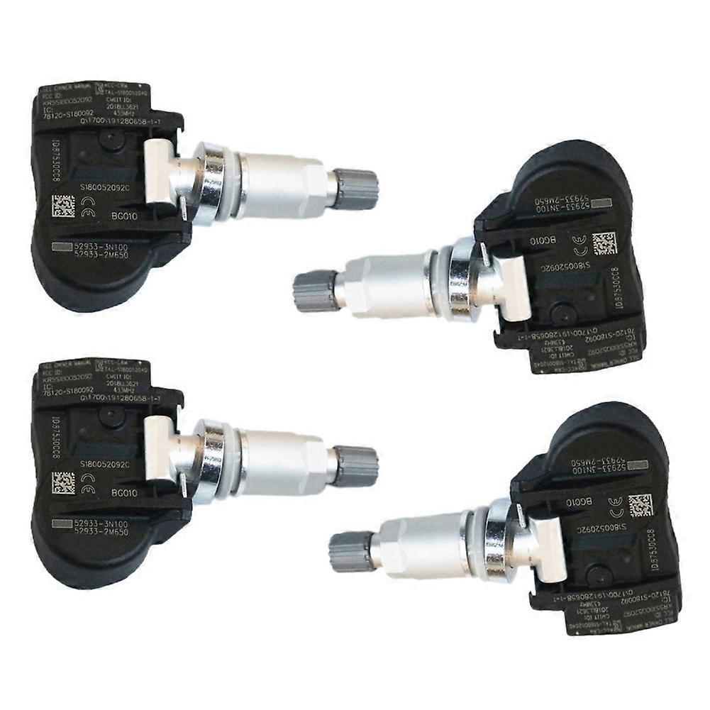 4Pcs Tire Pressure Sensor 52933-3N100 529333N100 529332M650 TPMS Valve Wheel Pressure Monitor System for Kia for Hyundai