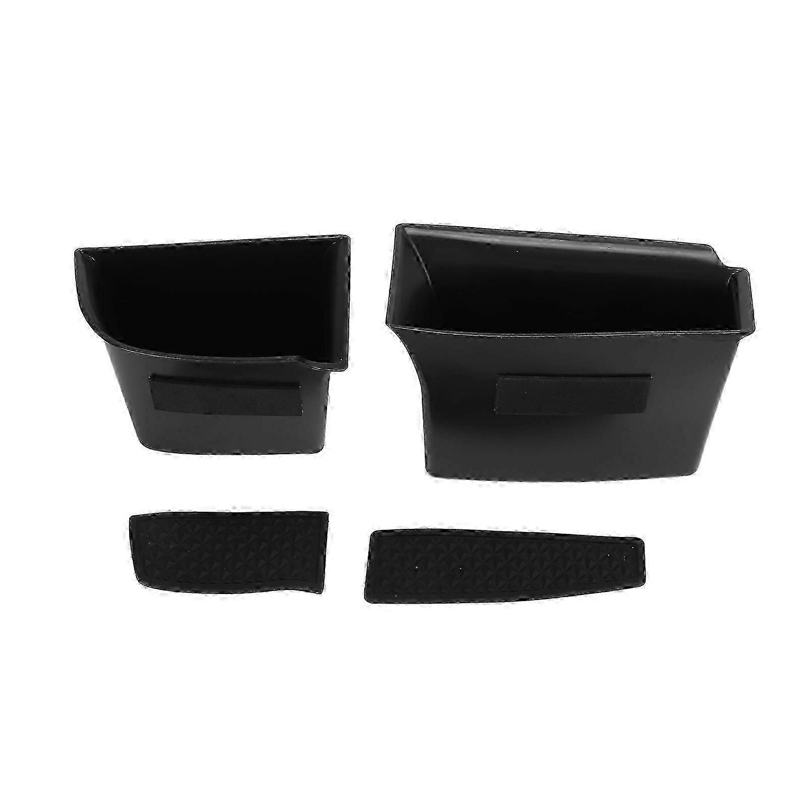 2Pcs Car Side Door Storage Box Grab Handle Tray Replacement for Suitable Brand 3 2019-2021