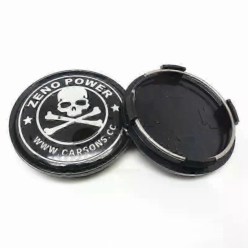 4Pcs 63mm Skull Car Wheel Center Hub Emblem Badge Cap Covers Auto Styling Accessories