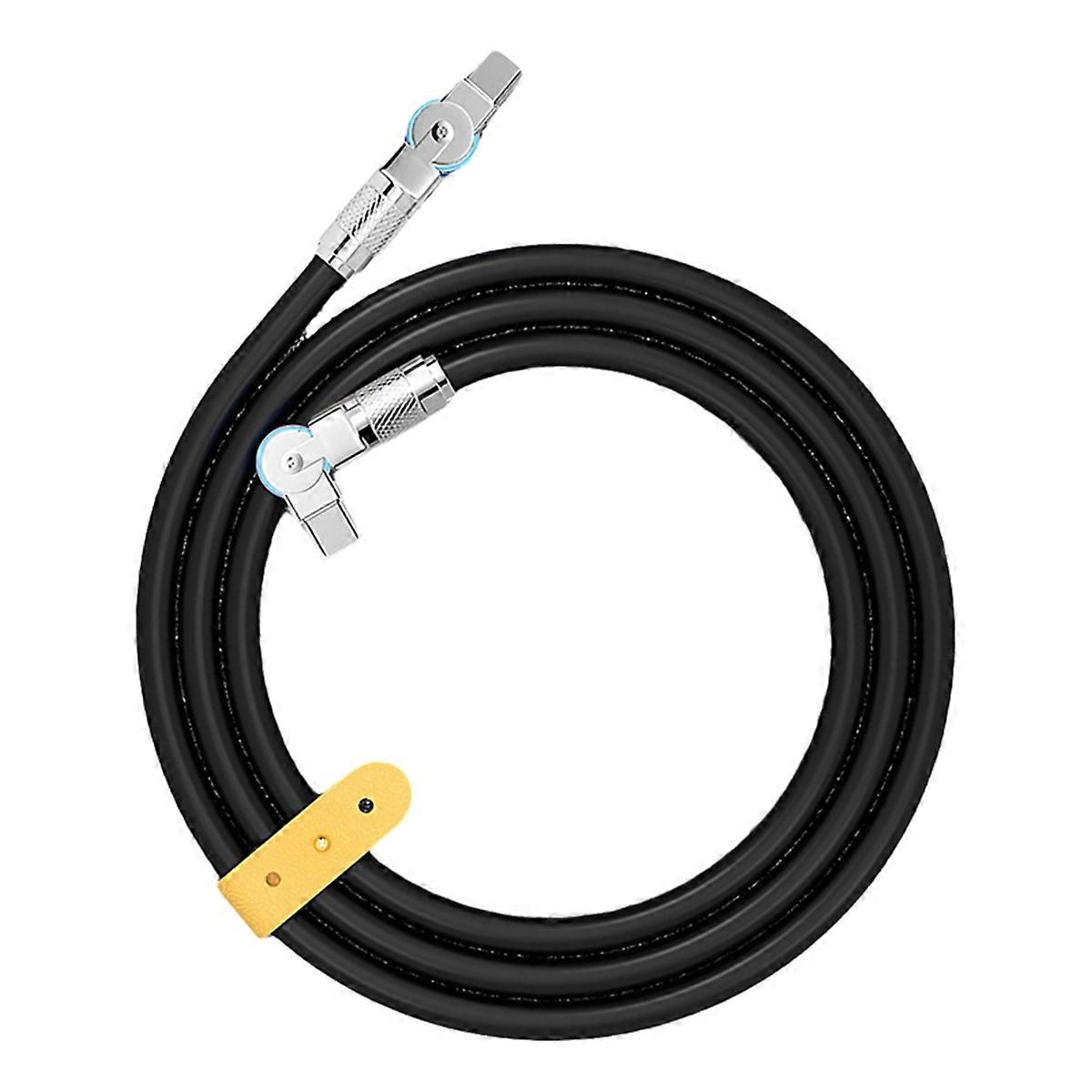 Type-C to Type-C 180 Swivel Double Elbow Mech Data Cable Fast Charging & Data Transfer Cable for Laptops and Tablets 2m
