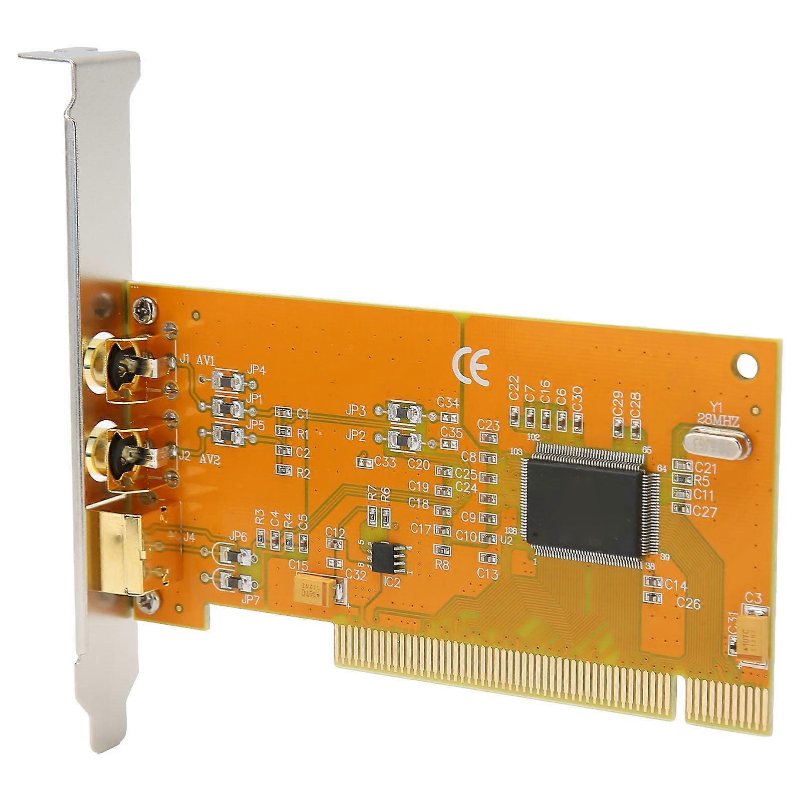 PCI Express Capture Card 640x480 Resolution Clear Picture Quality Plug and Play PCIe Capture Card for Windows for TV 