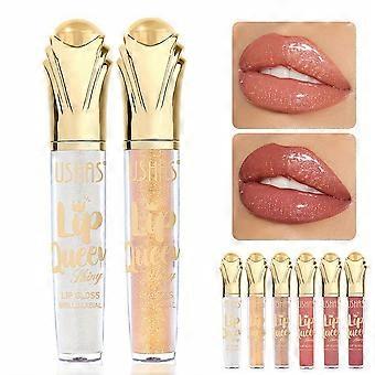 USHAS Hot Matte Scepter Beauty Lip Gloss Gilt Glitter Long-lasting Moisturizing