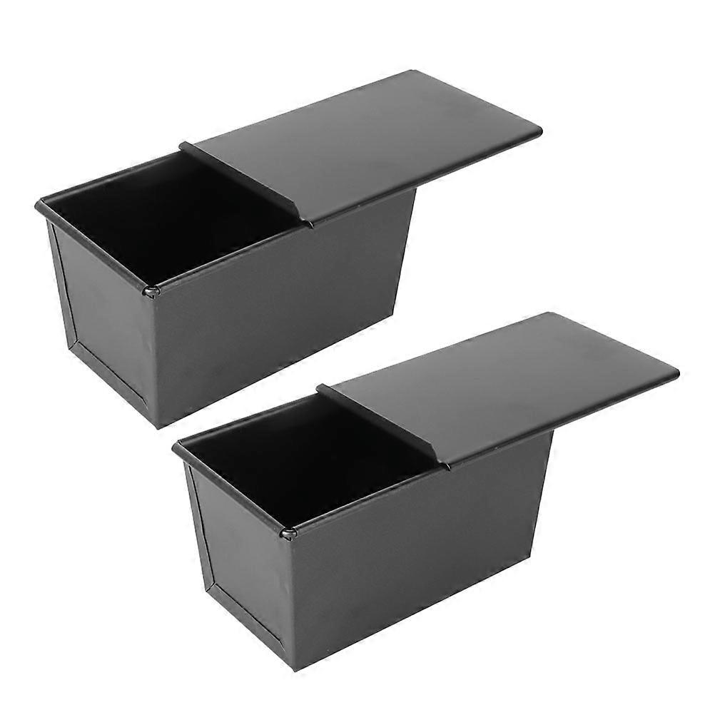 2Pcs Loaf Pan with Cover Non Stick Bread Baking Molds Toast Molds for Bakeware