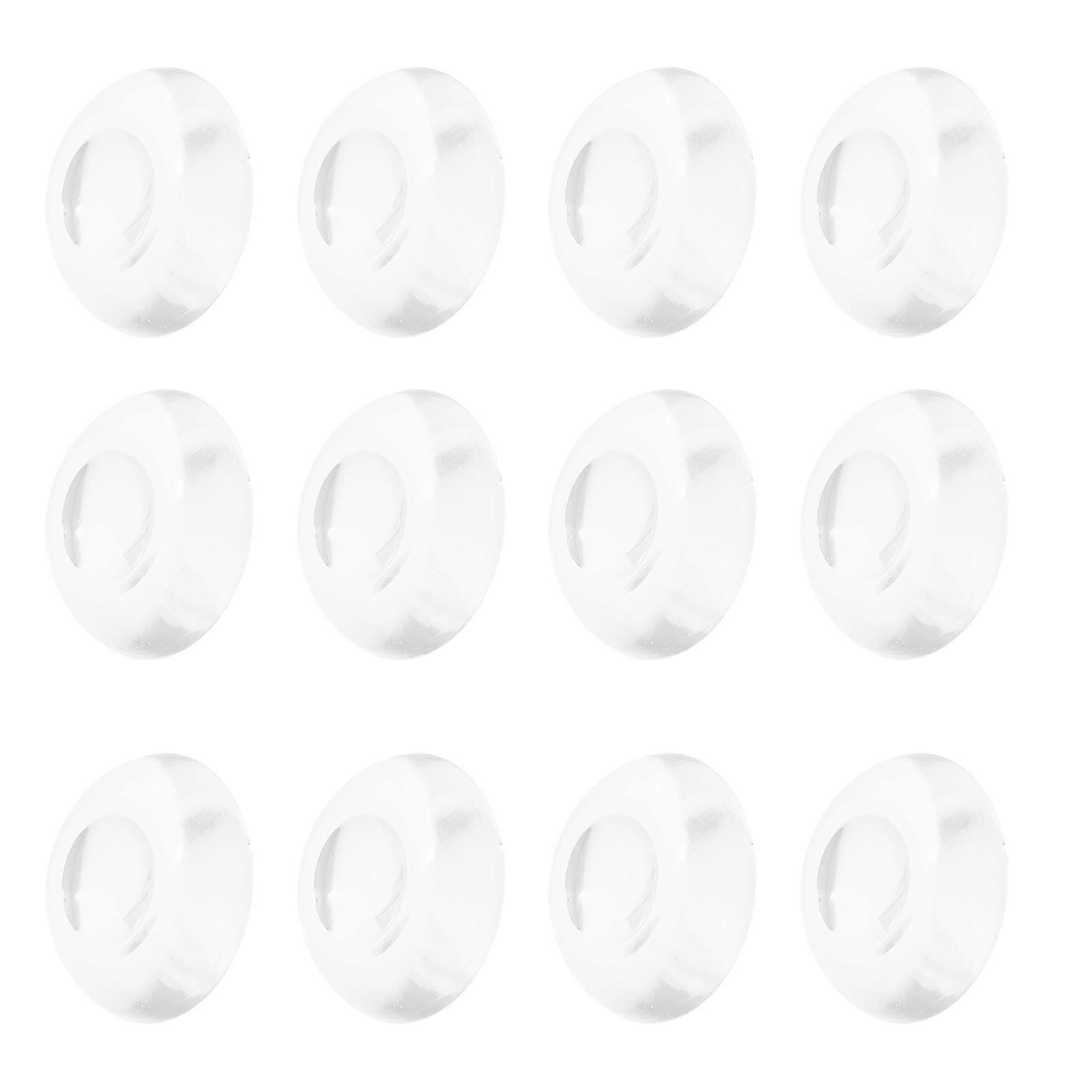 Silicone Door Stopper Wall Protection Flexible Square Shape 12Pcs