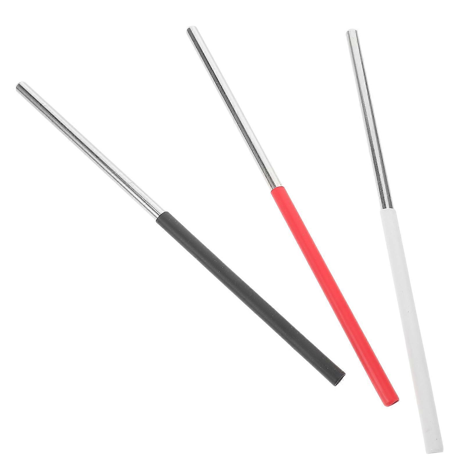 Percussion Sticks Triangle Alloy Strikers Multi Color For Concerts And Rehearsals 3Pcs