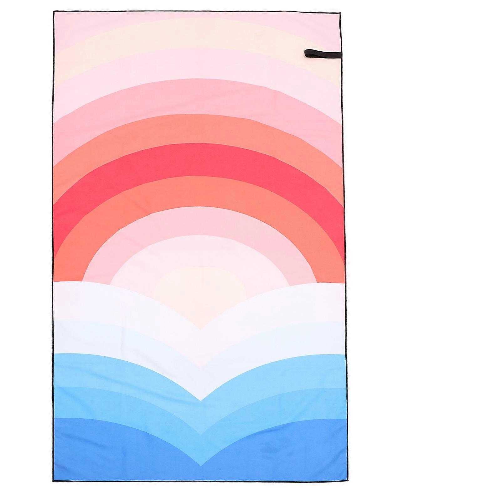 Multi Function Pool Towel Rectangle Shape Sunset Permeability Durability Folding Design 1Pcs