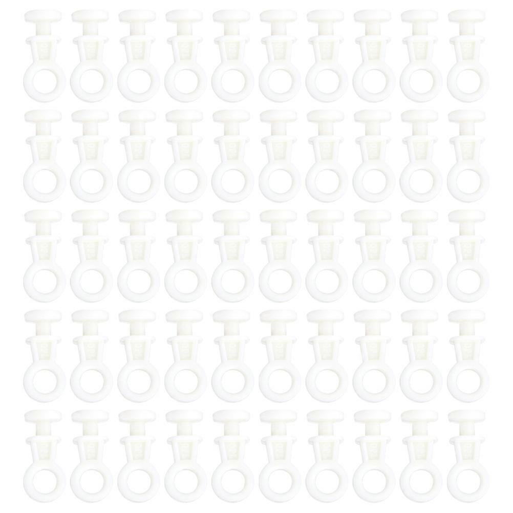 Plastic Curtain Rollers Easy Installation For Bedrooms 1.1X1.1X2.2CM 100Pcs
