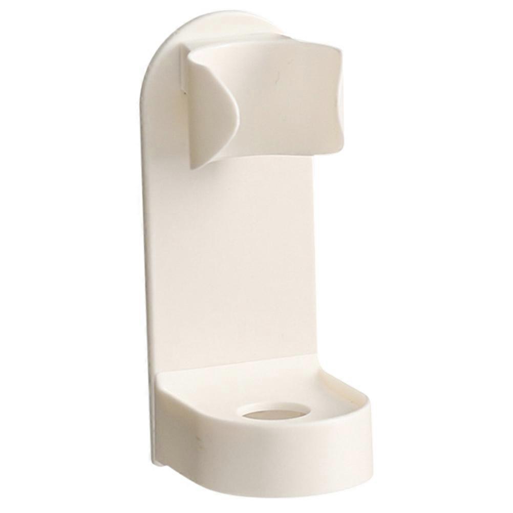 White Toothbrush Holder for Storage Use 1Pcs Wall-Mounted Plastic Toothbrush Rack