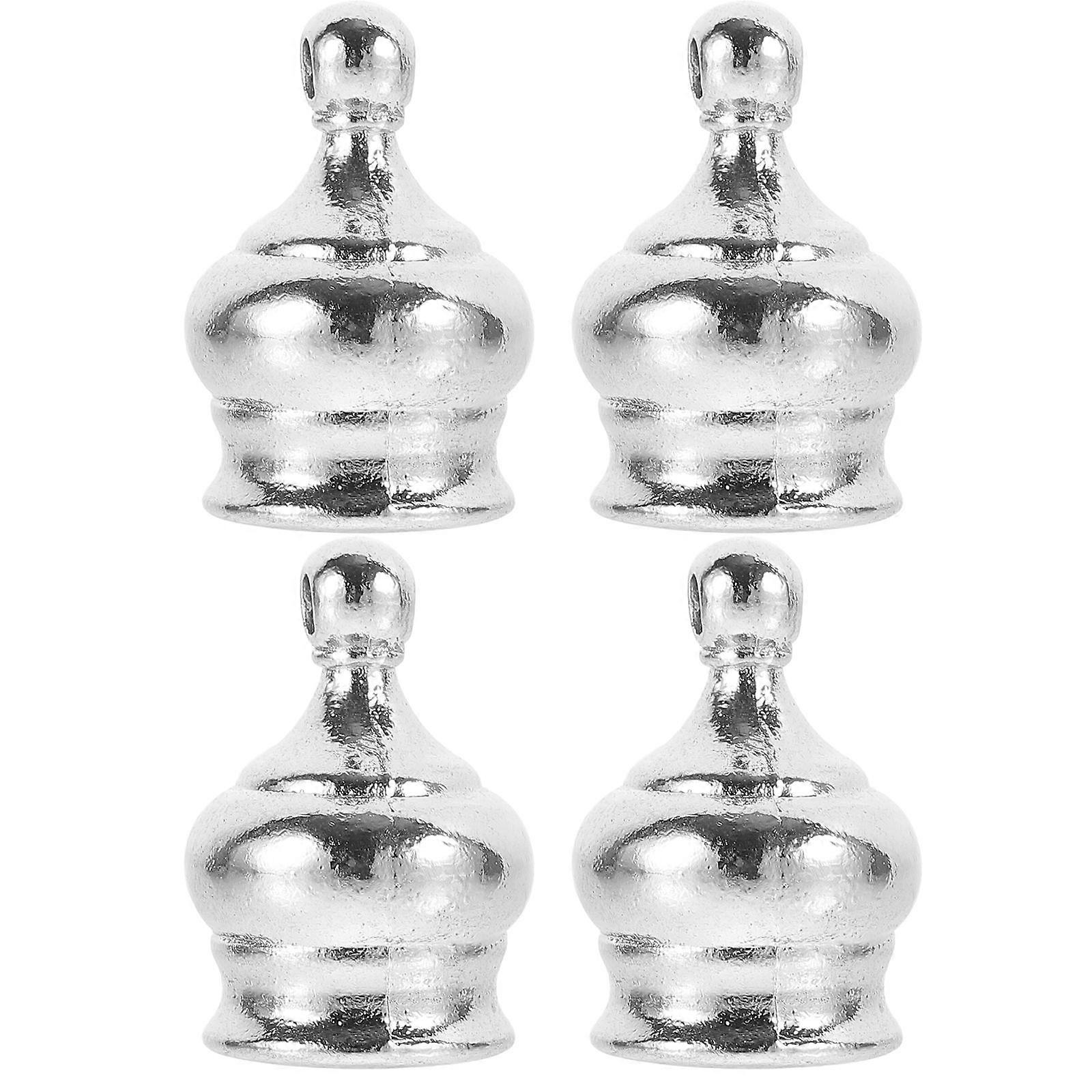 4pcs Lamp Finials Knob with Inner Thread – Decorative Light Accessories for Table Floor Lamps and Crystal Chandeliers – DIY Lighting Upgrade