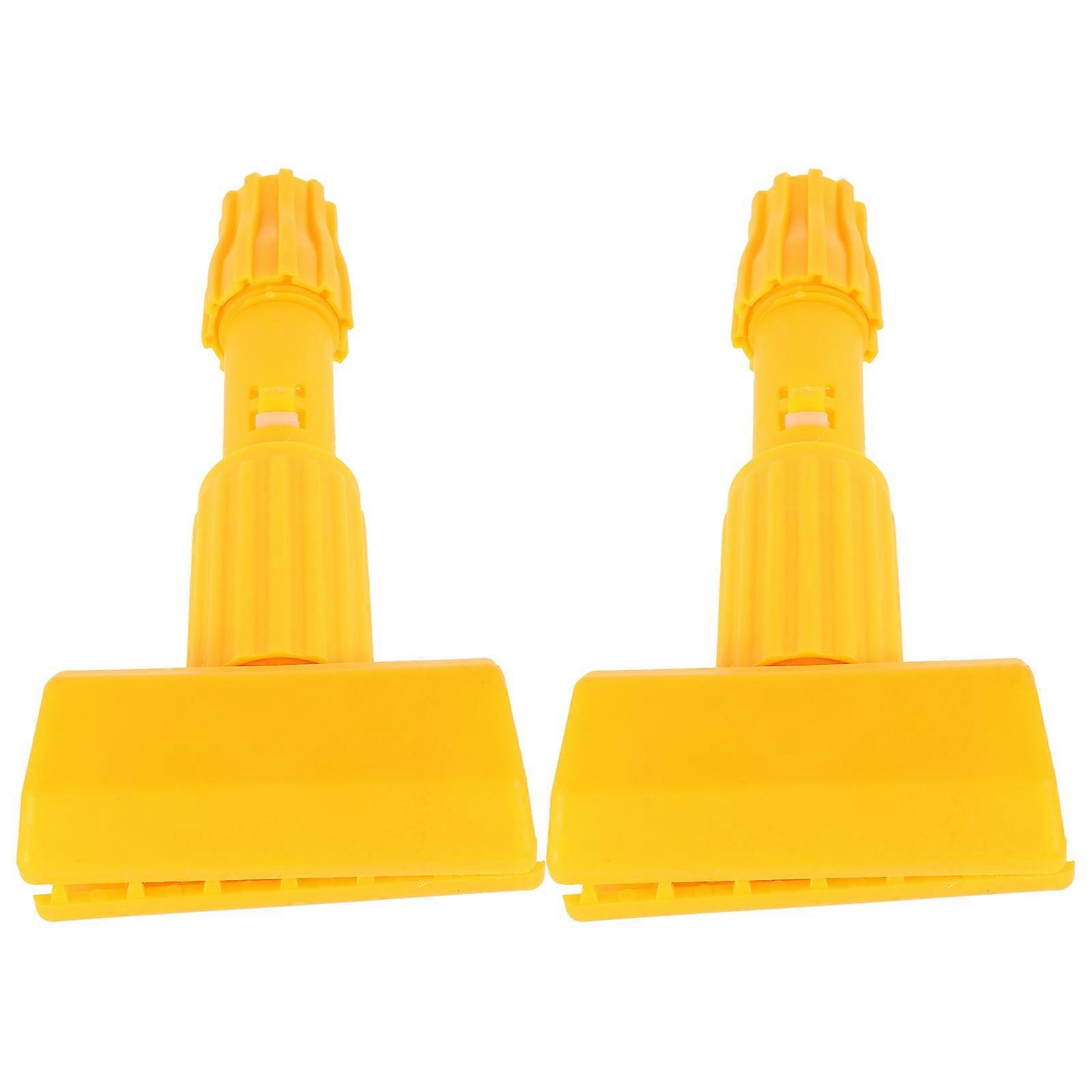 Mop Head Clips Mop Handle Part for 2Pcs Detachable Replacement Clamp