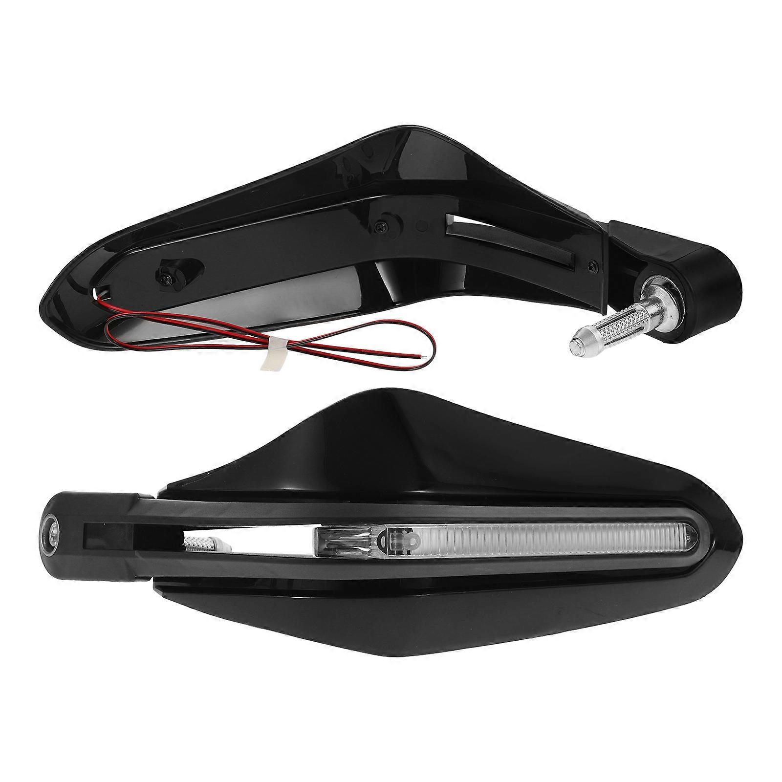 Motorcycle Handguard Shield Universal Protector Shield Hand Protection Windshield Guard Black 1 Pair