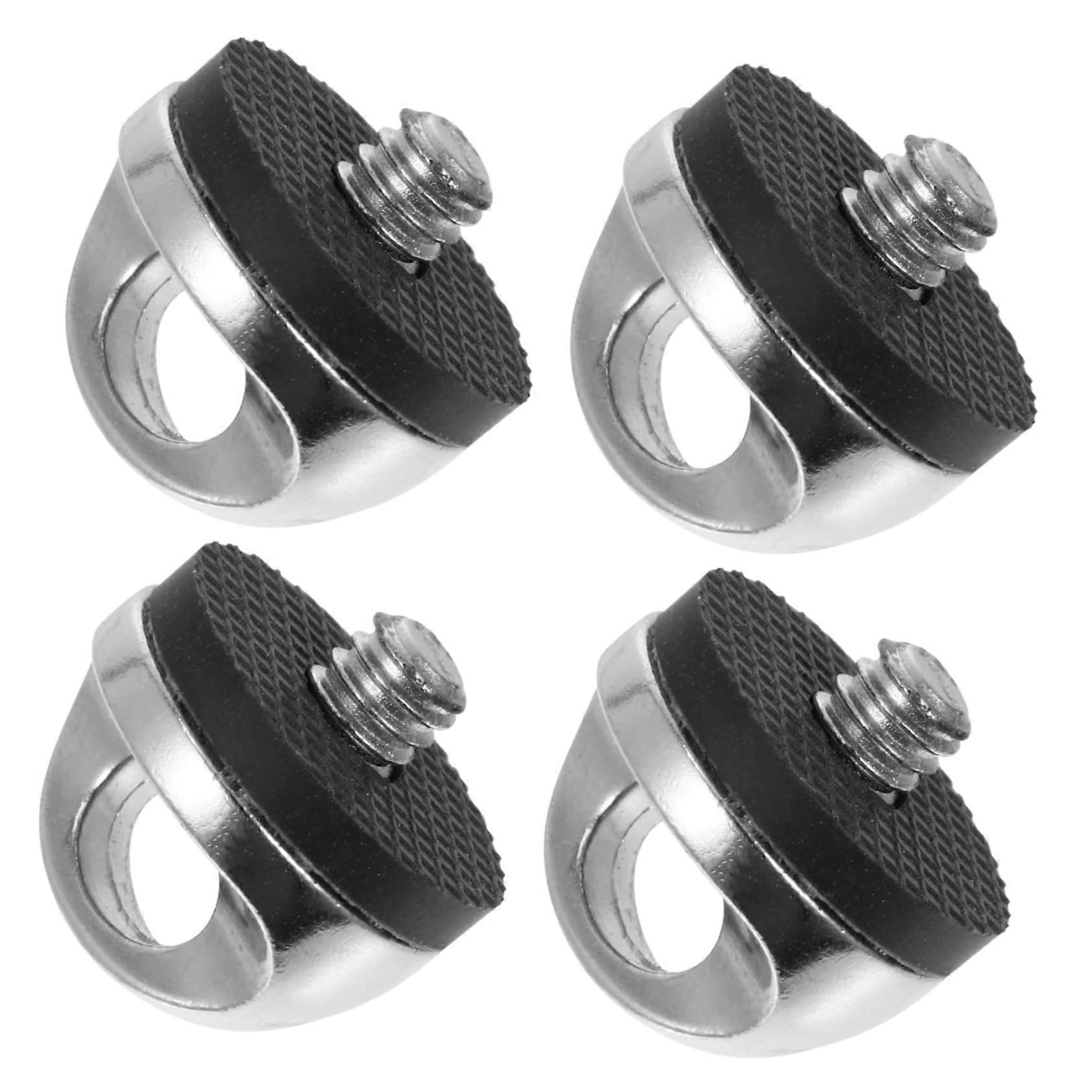 4 x Ring Screw for Belt Sling Quick Release Bracket for Camera Accessories for Ball Heads, Telescopes, Quick Release Plates, Sturdy, Durable