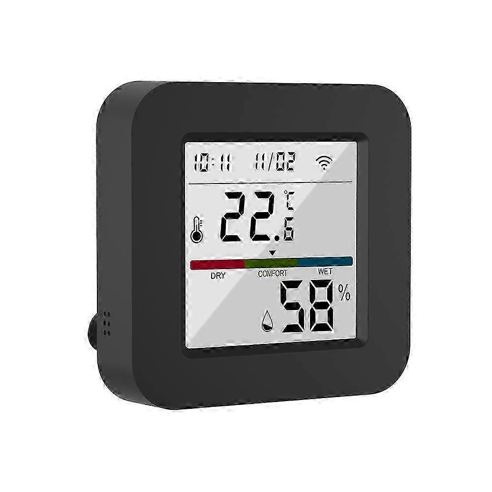 3-in-1 IR Remote Control with Smart Temperature & Humidity Monitor - WiFi & Bluetooth Dual Mode Universal Remote with LCD Screen, Timing & V