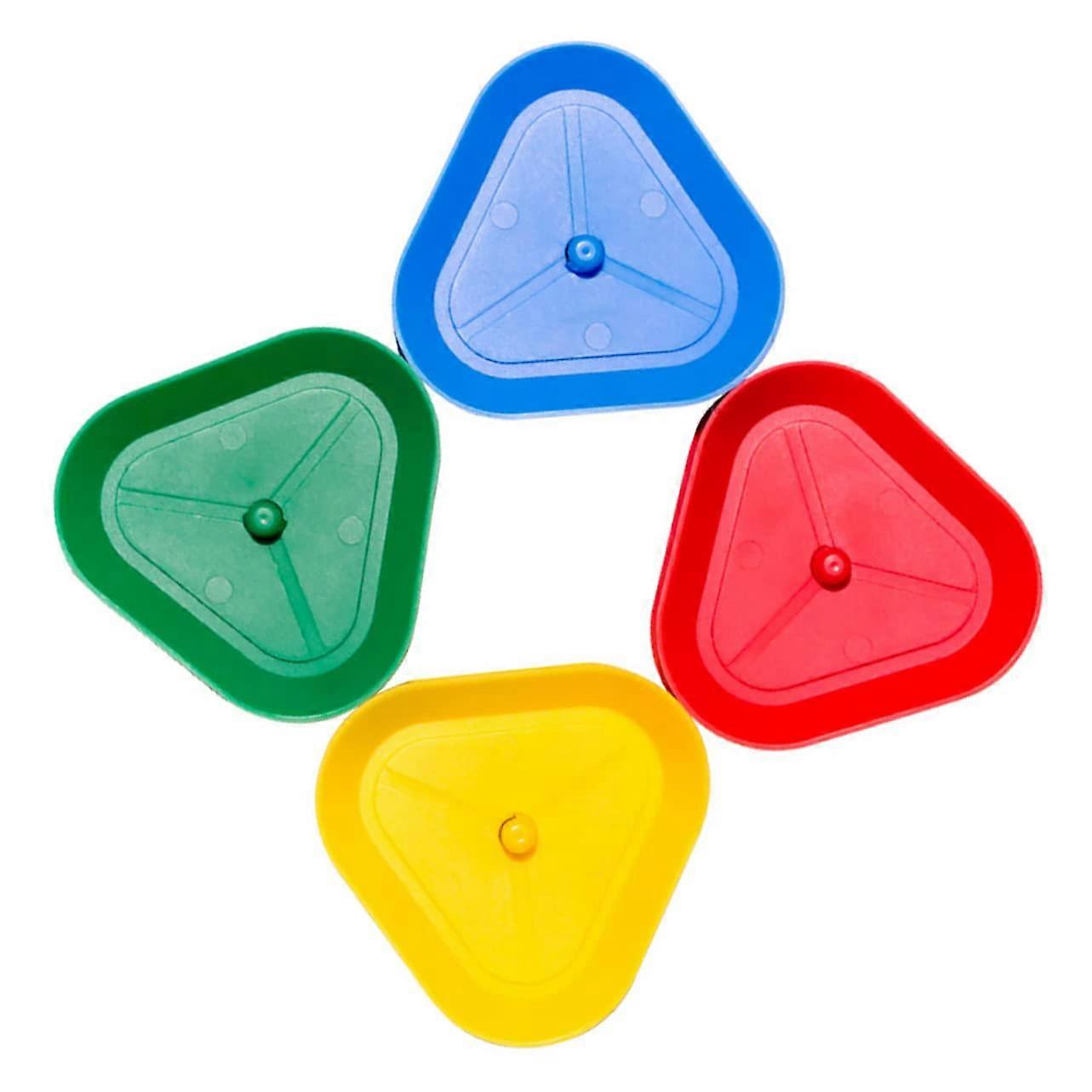 Triangle Card Stand 4-Pack, Kids Card Holder Triangular Stands For Board Games, Stable Hands-Free Grip, Senior Friendly