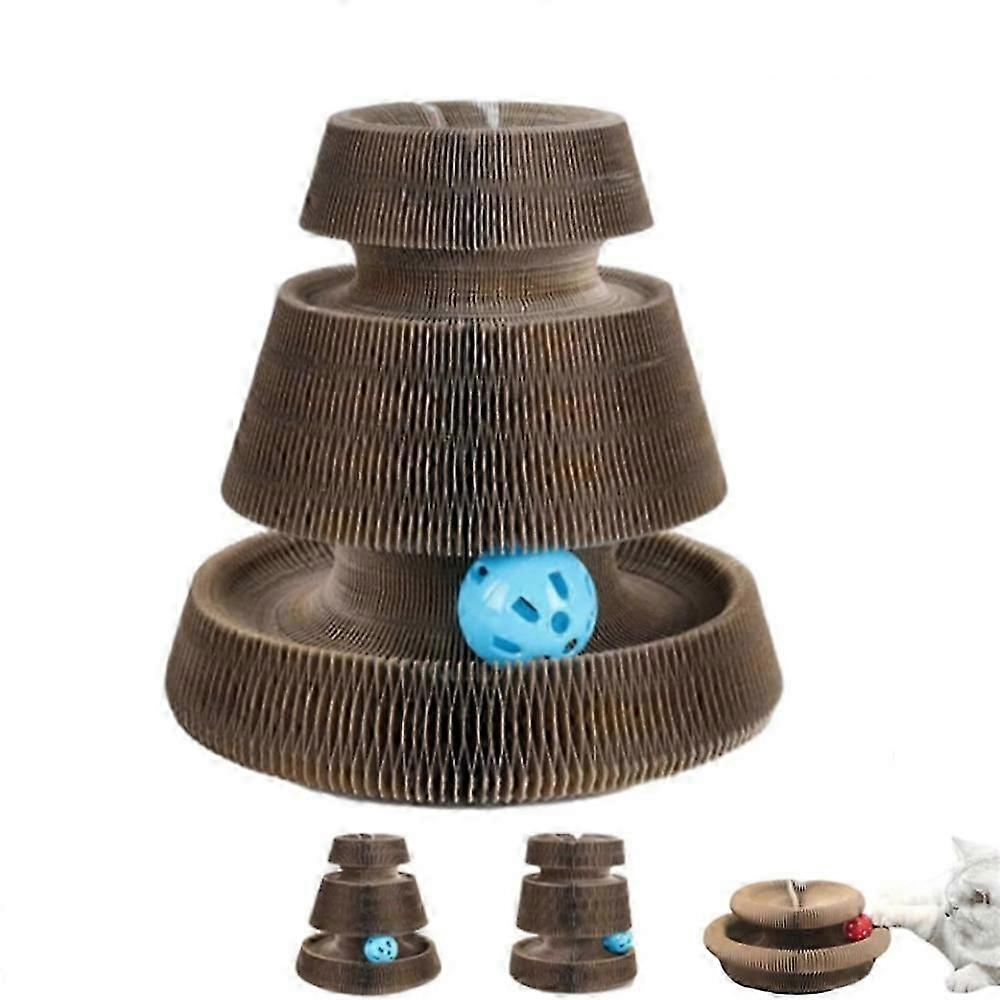 Kitty Curls Cat Scratcher, 2025 New Reversible Infinity Kitty Kurlz Toy