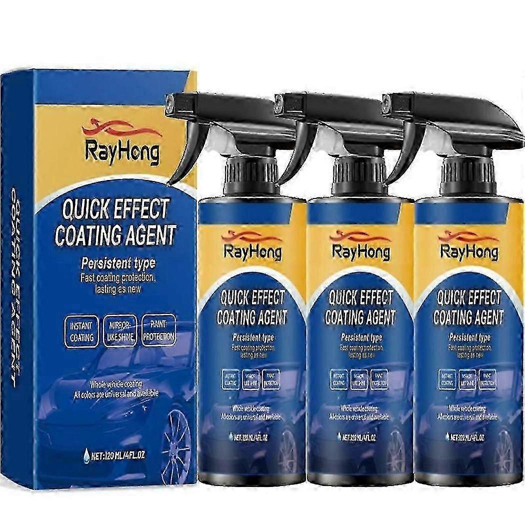 5/3pcs Car Coating Spray, 3 in 1 Multi-functional Quick Effect Coating Agent New