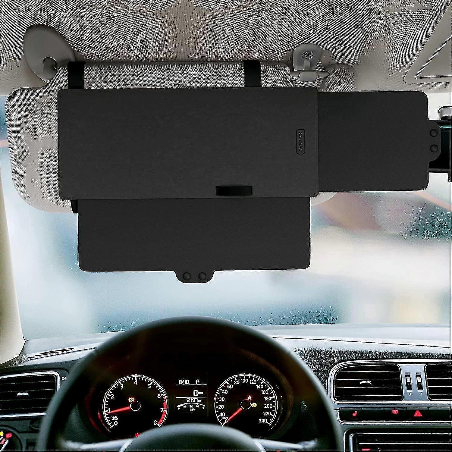 Sun visor sunshade extender for car, side window sun visor extender windshield sunshade and uv rays blocker