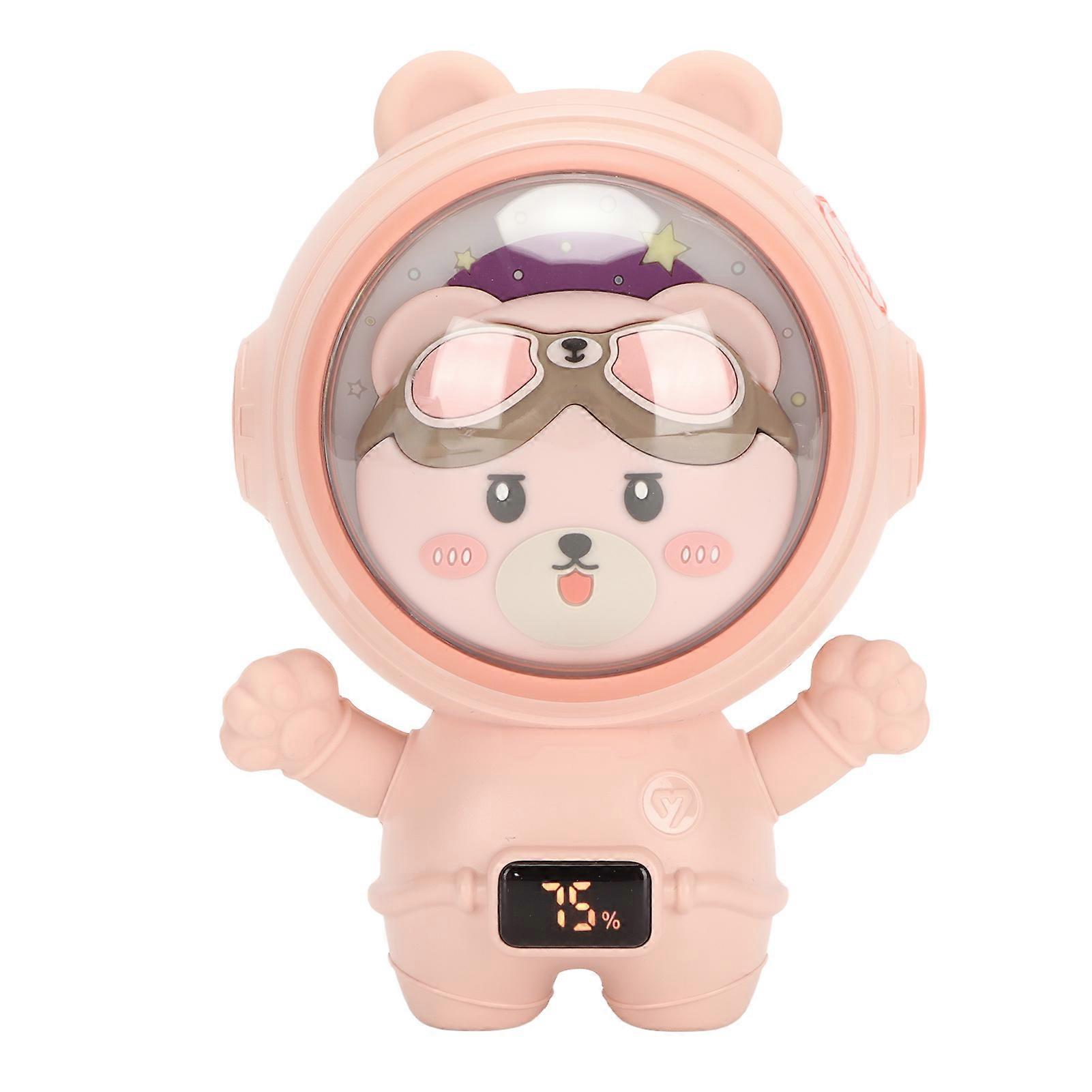 USB Hand Warmer Rapid Double Sided Heating Three Levels Adjustable Rechargeable Digital Hand Warmer for School Space Bear