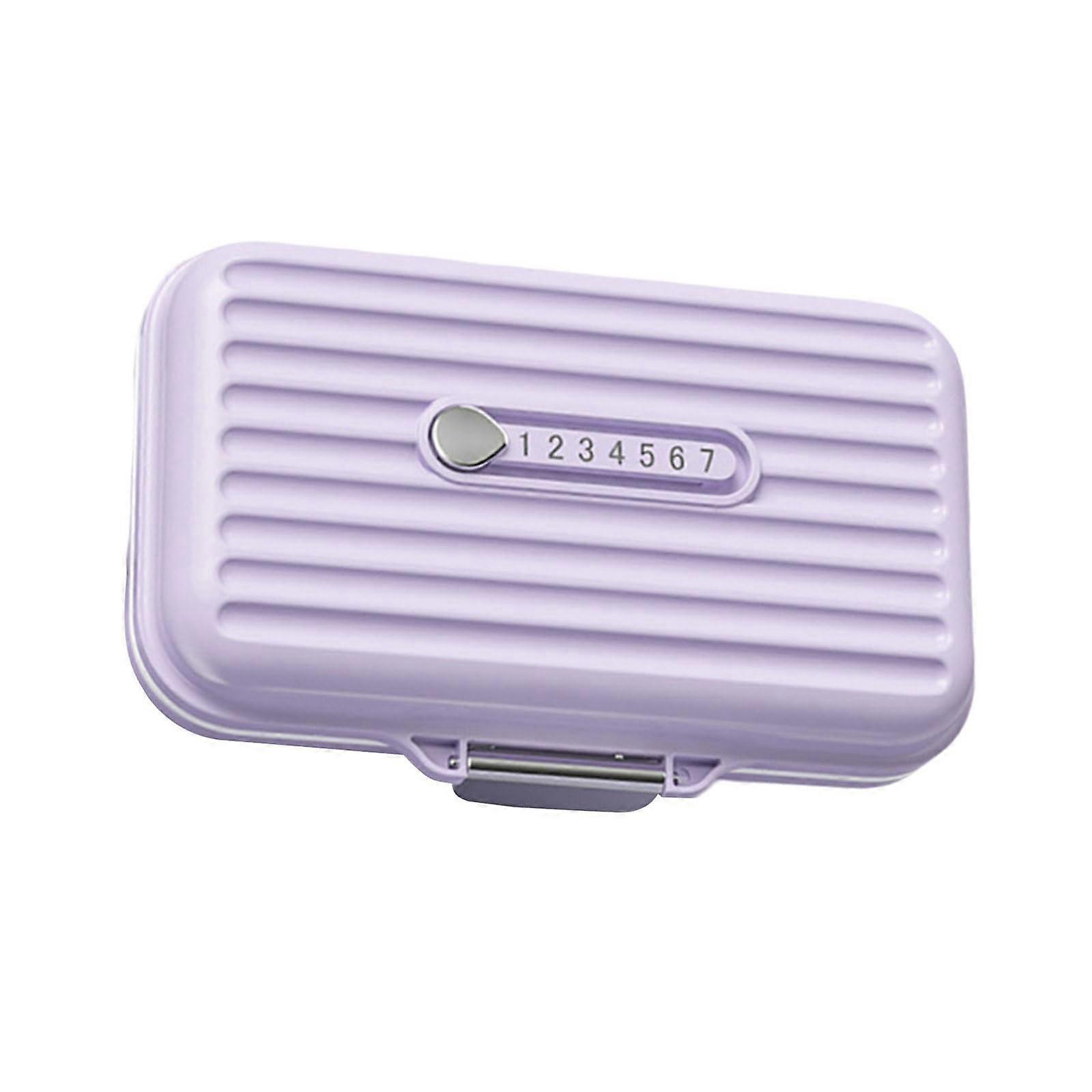 Pill Travel Pill Box - Small 7 Compartment Medicine Case, Large Pill Container for Easy Organization and Access