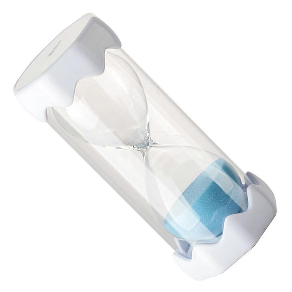 Sand Timer Hourglass Desktop Decor Time Management Blue 12.8x5.6cm Glass Plastic 1Pack