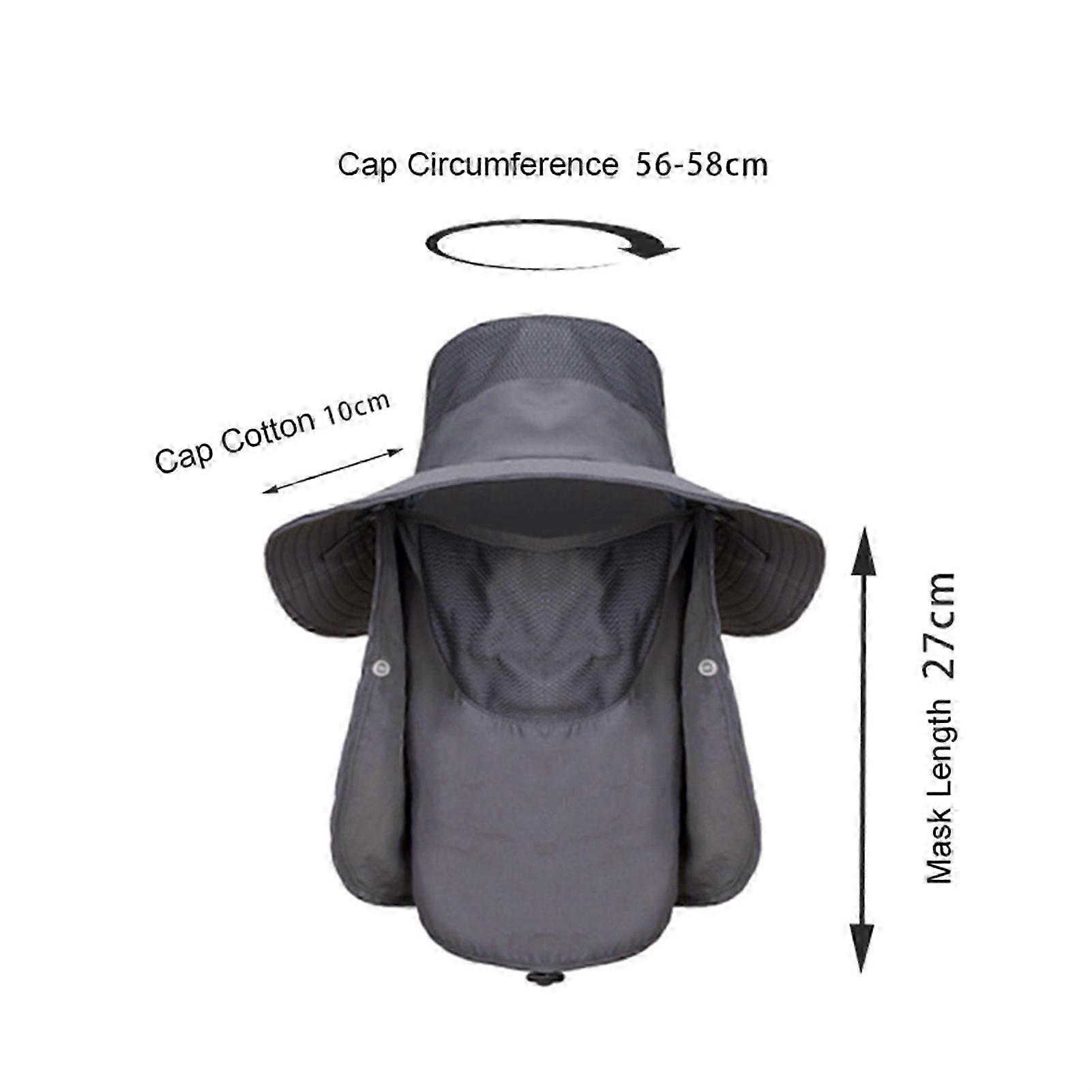 New Sun Protection Fishing Hat Summer Breathable Mesh Camping Hiking Caps Anti-UV Sun Hat Mountaineering Caps Men's Hat