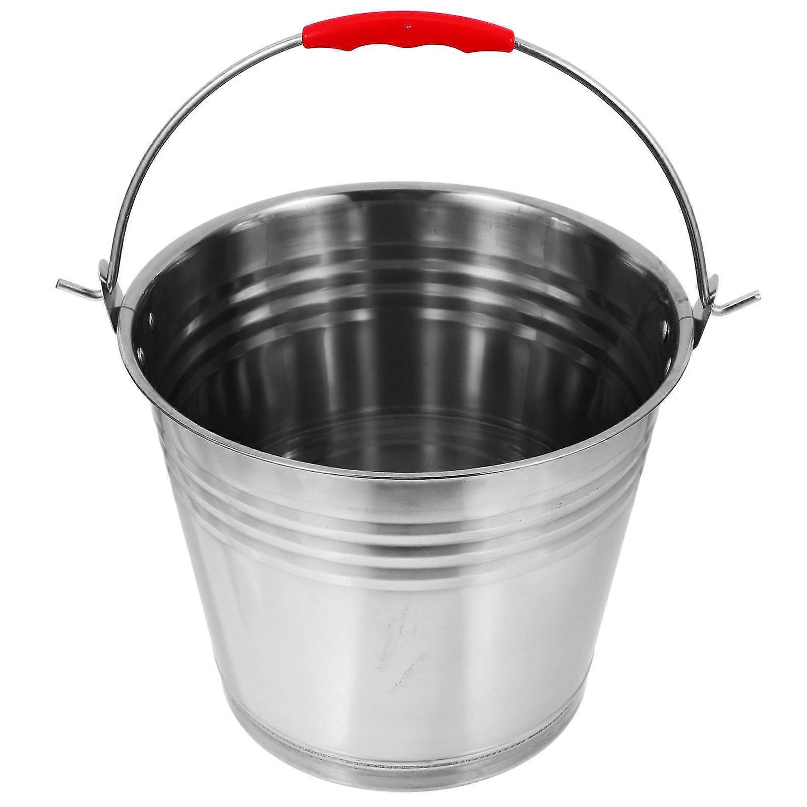 It sounds like you're describing or looking for a **portable stainless steel bucket with a handle**, designed for **multipurpose use**—such as