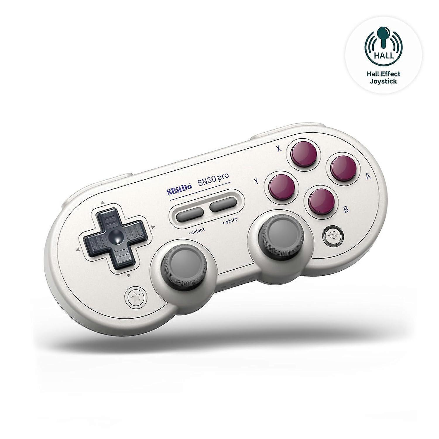 SN30 Pro Bluetooth Controller with Hall Effect Joysticks, Rumble Vibration, and Turbo Function, Compatible with Switch/S