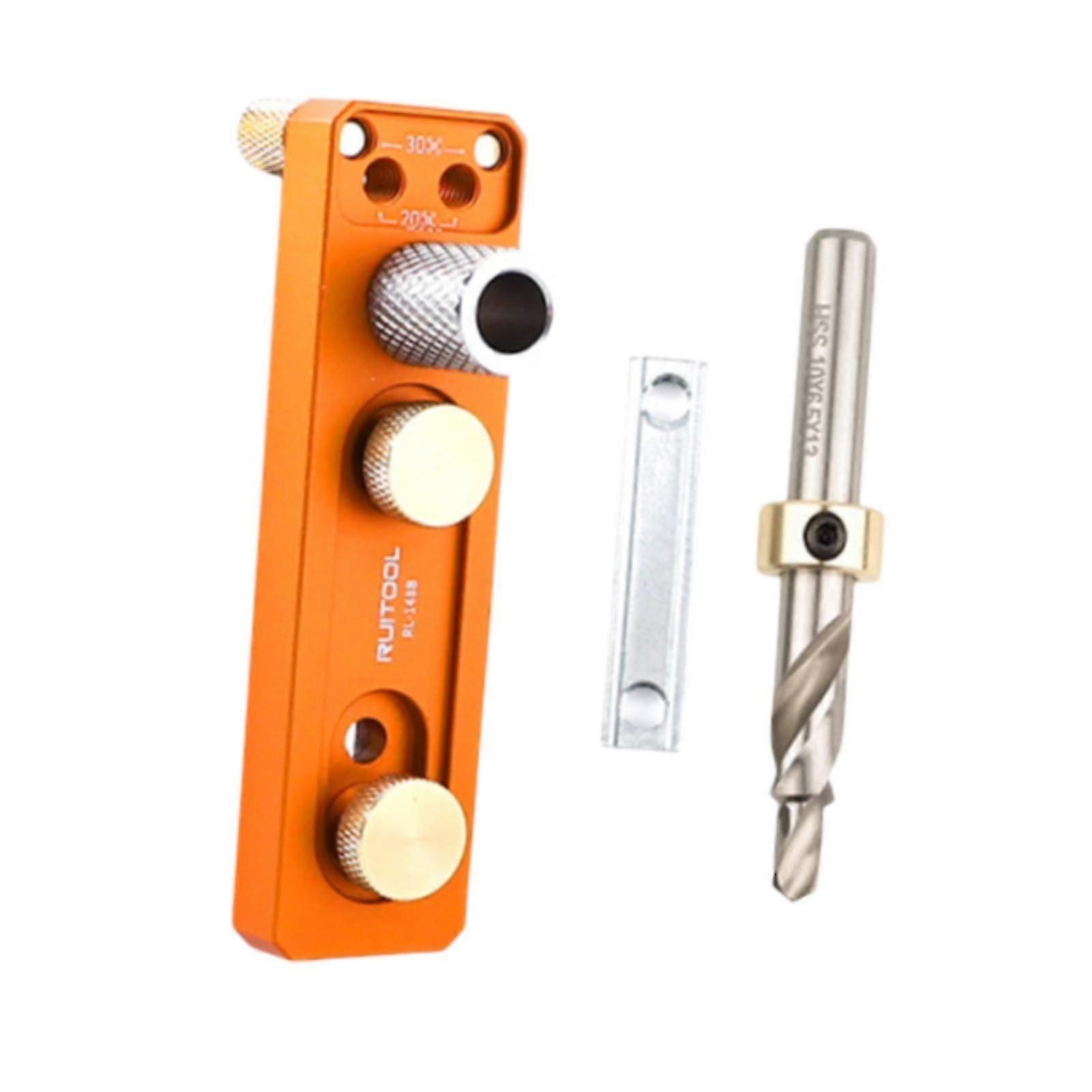 Aluminum Profile Drill Guide Set Kit Premium Single Access Hole Punching Jig