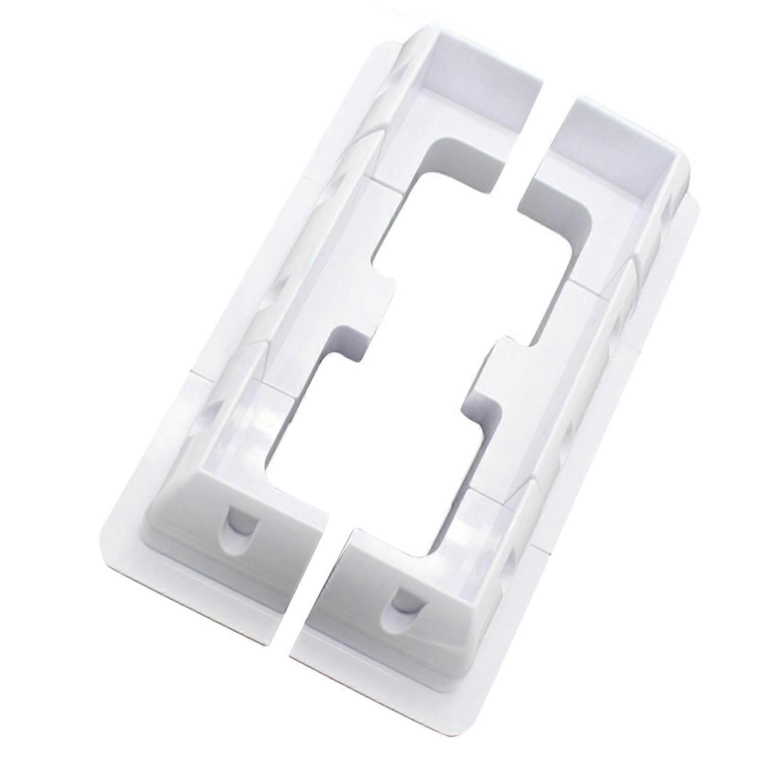 No Drill Solar Panel Mount Brackets Support Kit ABS Corner Bracket Kit Easy Installation Solar Panel Mounting Bracket  White