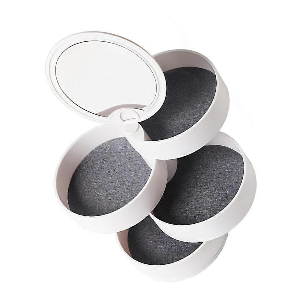 1pc Large Capacity Rotating Multi_layer Jewelry Box Storage Case