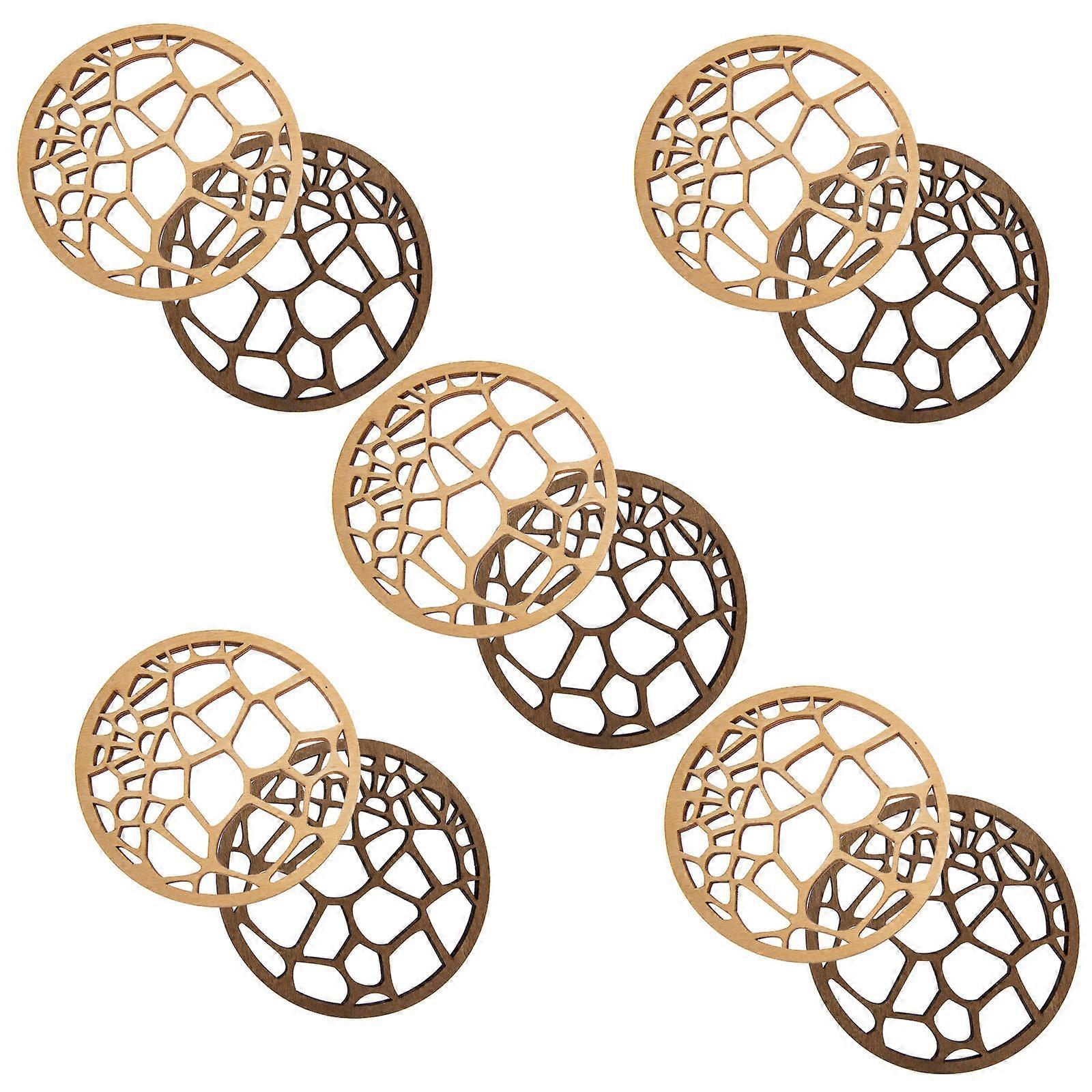 Table Coasters Round Cup Pads Restaurant 10Pcs