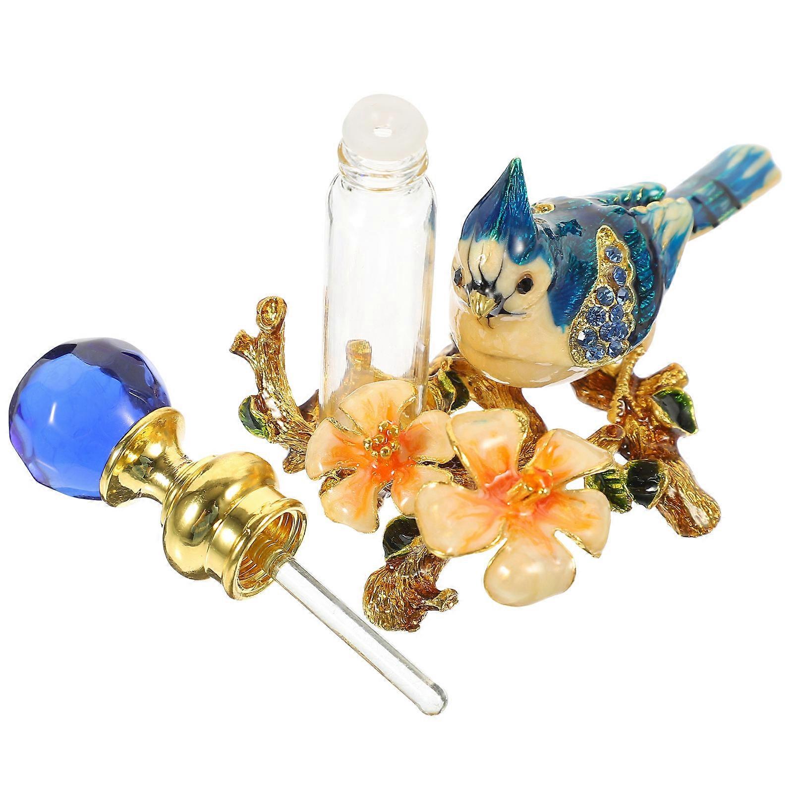 Vintage Perfume Bottle Decorative Essential Oil Container for Fragrance Storage Unique Design Travel Friendly