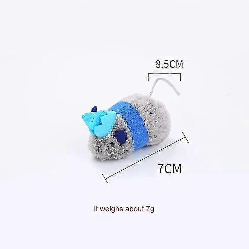 3pcs Mouse Pet Cat Plush Toy Cute Simulation Plush Mouse Catnip Toys Soft Fidget Stuffed Toys Interactive Playing For Cat Kitty
