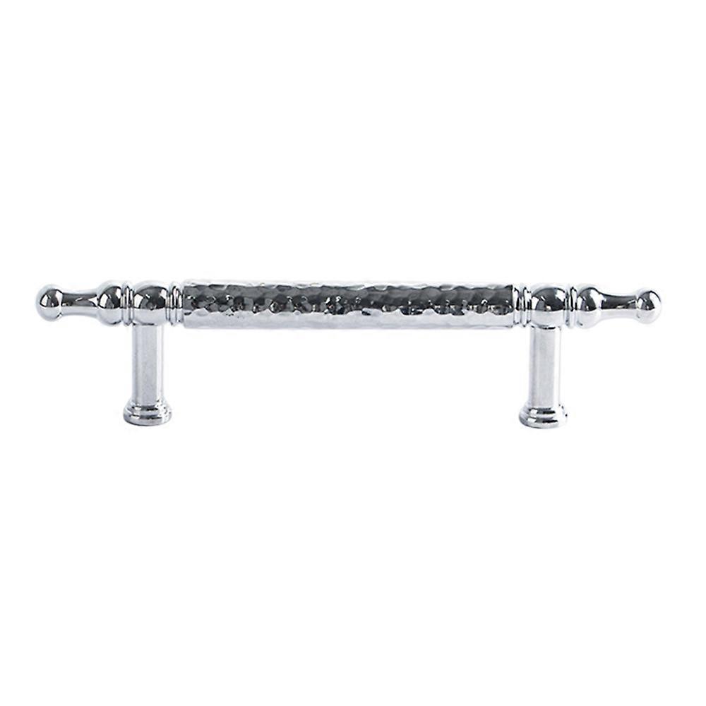 Brass French Cabinet Handles 96mm Hole Centers 6169 Hammered Texture Pulls for Wardrobe Drawer - Bri