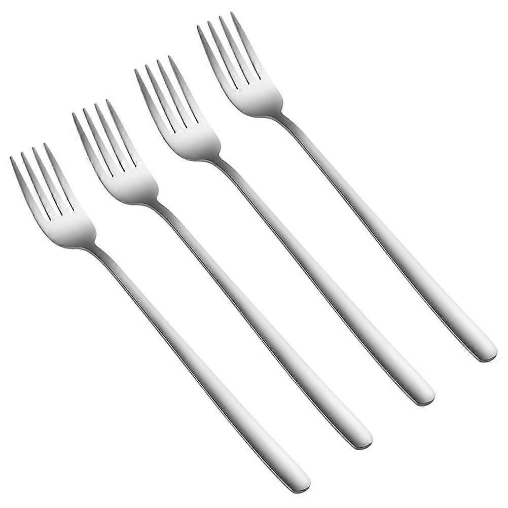 Trident Fork Set Stainless Steel Cutlery For Dinner Party Use 21X25X1Cm Shape 4Pcs