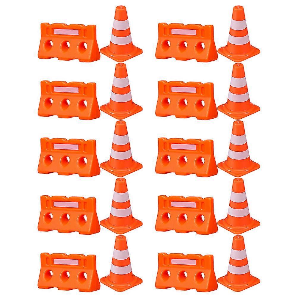 Toy Cones Traffic Toy Set Pretend Play Safe Material Plastic Educational Tool 20Pcs