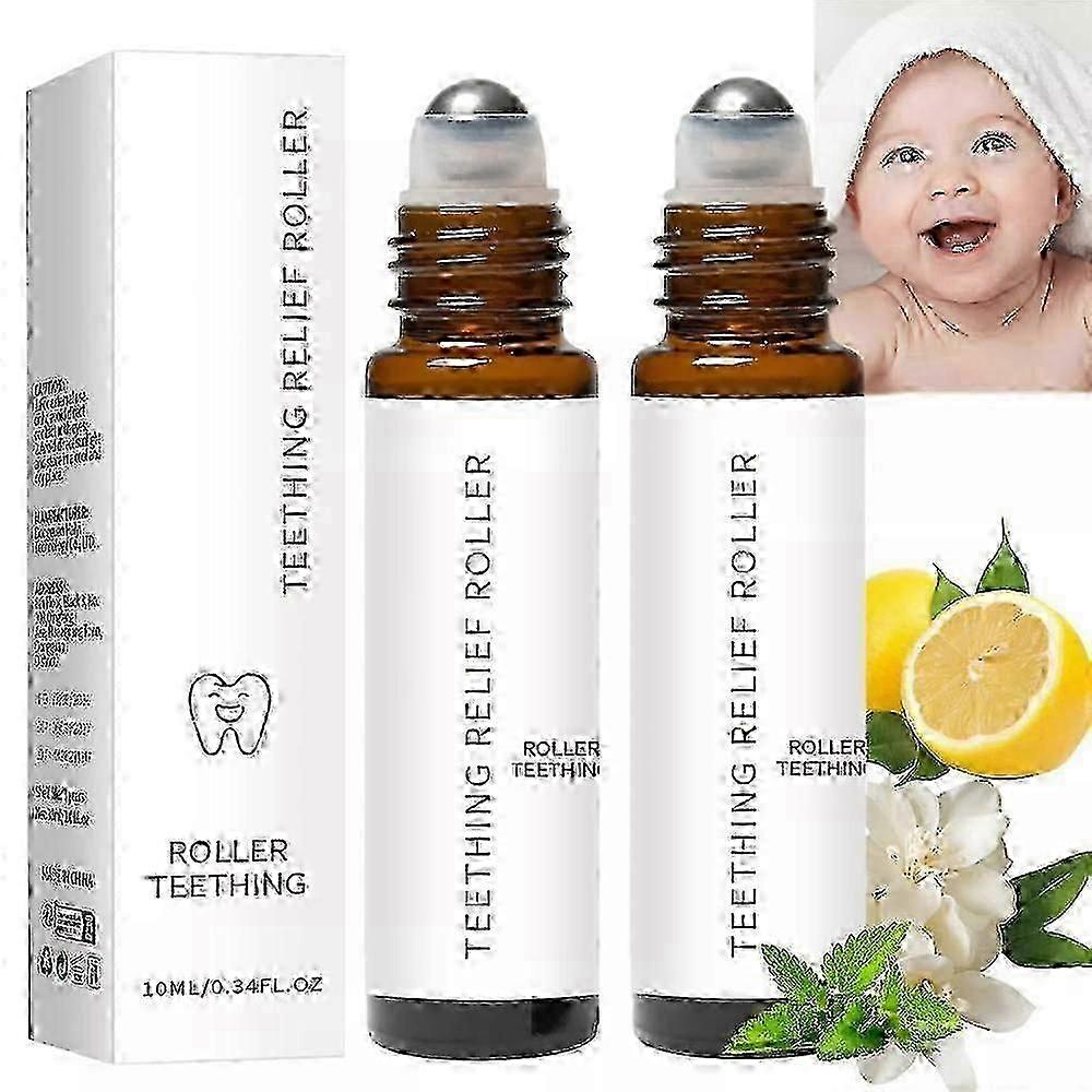 Rouleau de dentition Huile essentielle pour bébés, Rouleau de dentition Huile essentielle roll-on anti-douleur naturelle