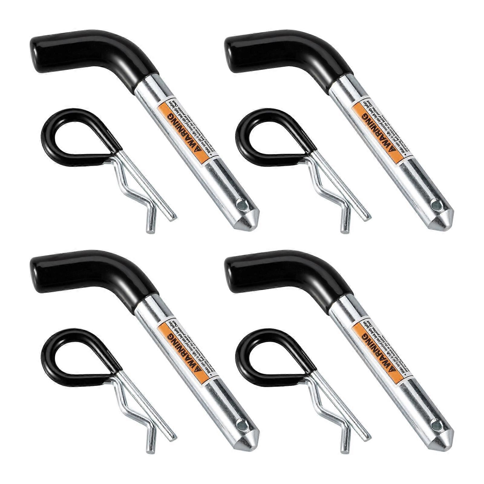 4Pcs Trailer Hitch Pin Set Assembly Easy to Install Replacement R Pin Snap