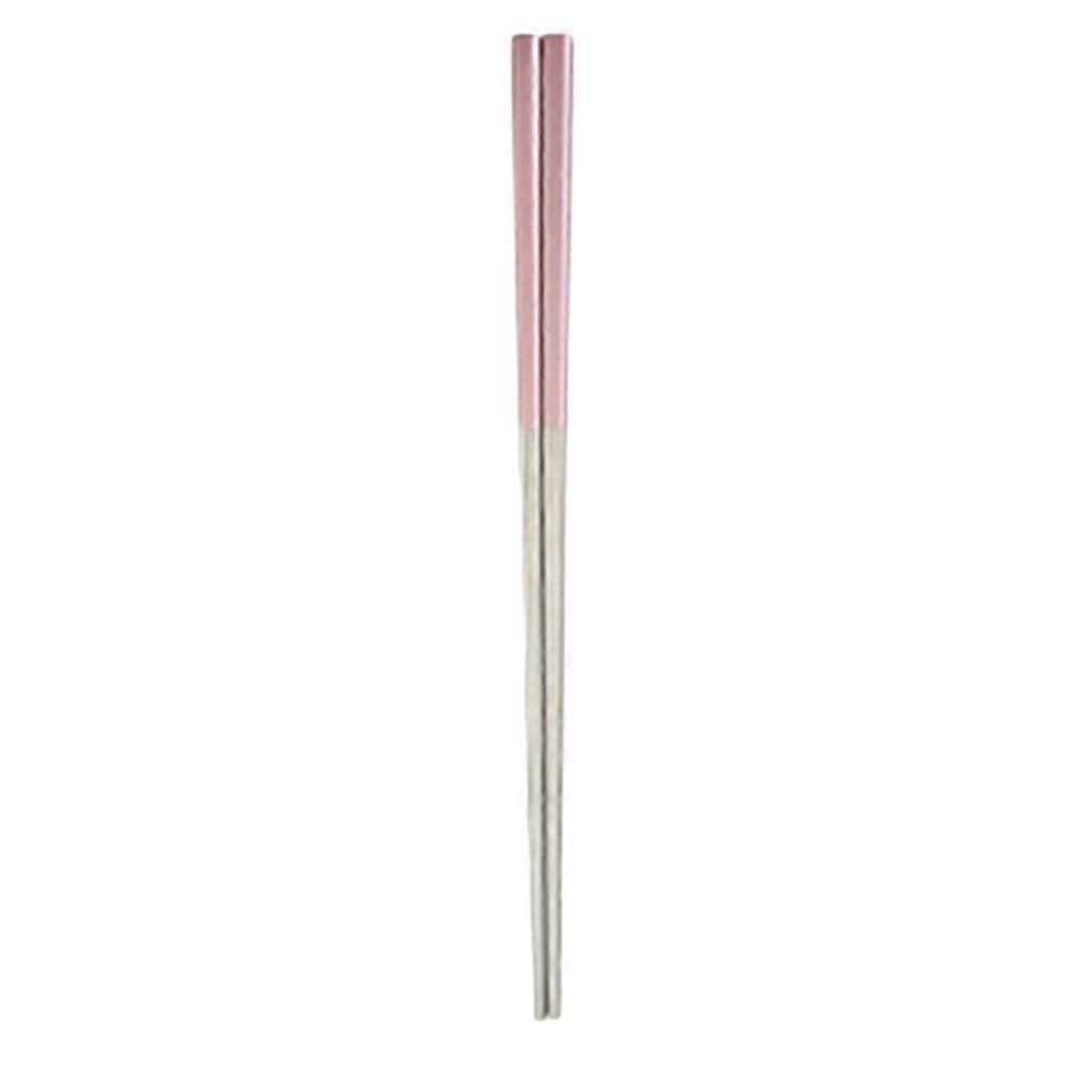 Metal Chopsticks Reusable Simple Use 23cm 2 Pcs