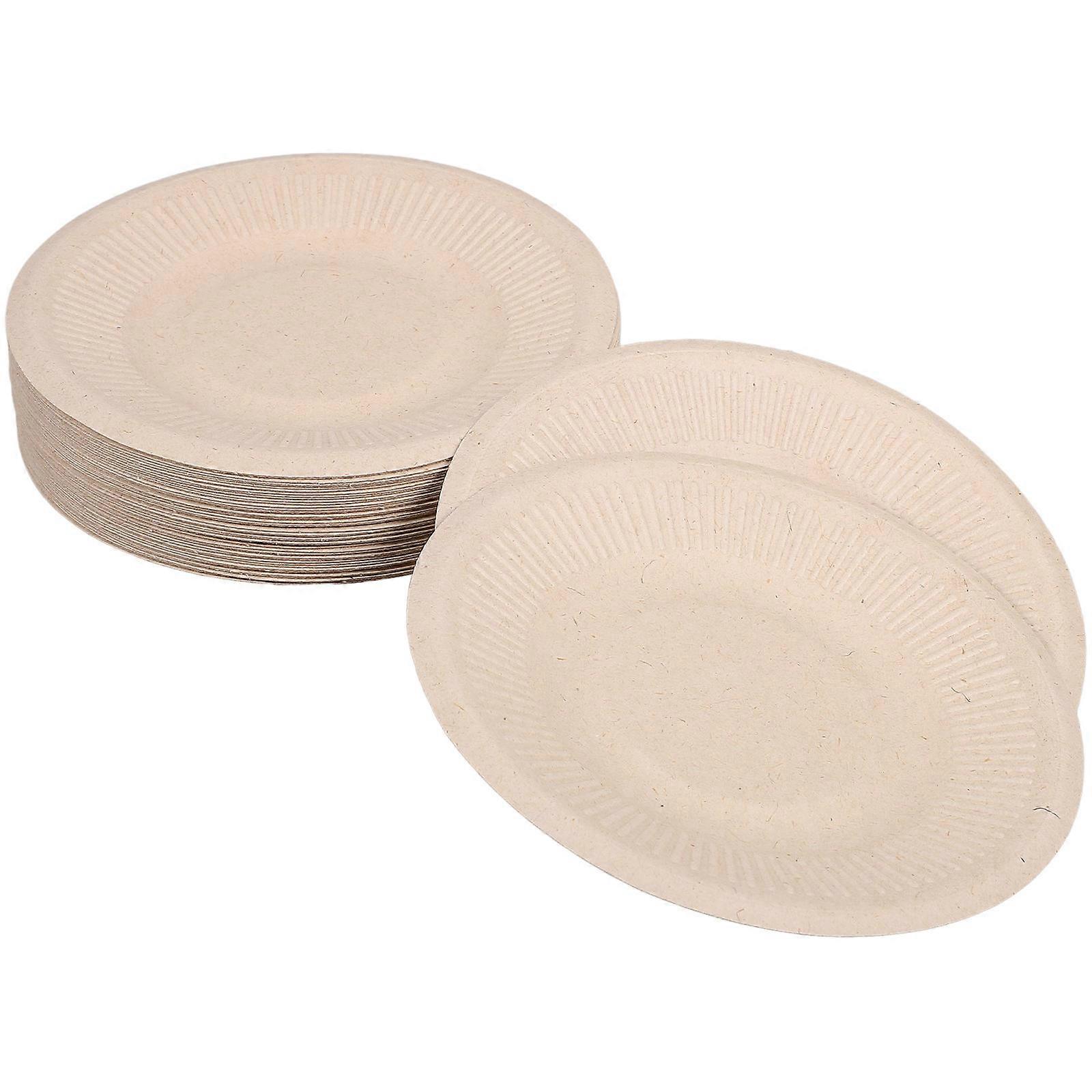 Holiday Dessert Platter Outdoor Bbq Packaging Pulp 50Pcs