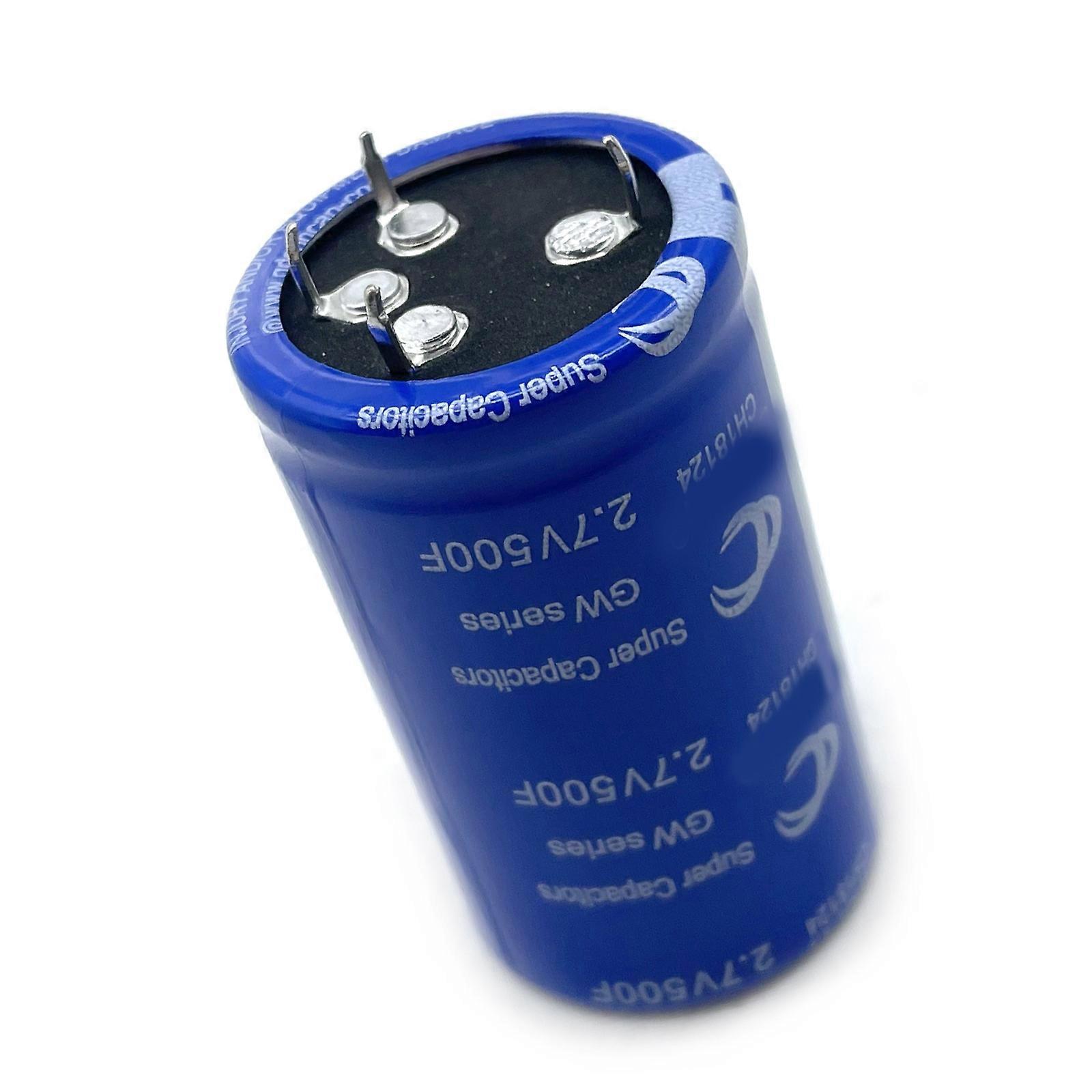 2.7V500F Super Farads Capacitor Large Current High Frequency Ultracapacitor for Car Power Supply Multicolor