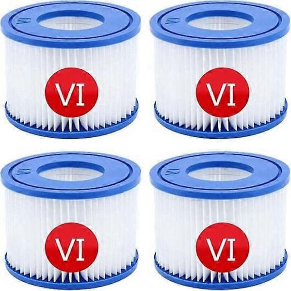 Bestway VI Lay-Z-Spa Miami pool filter cartridges, 4 pack