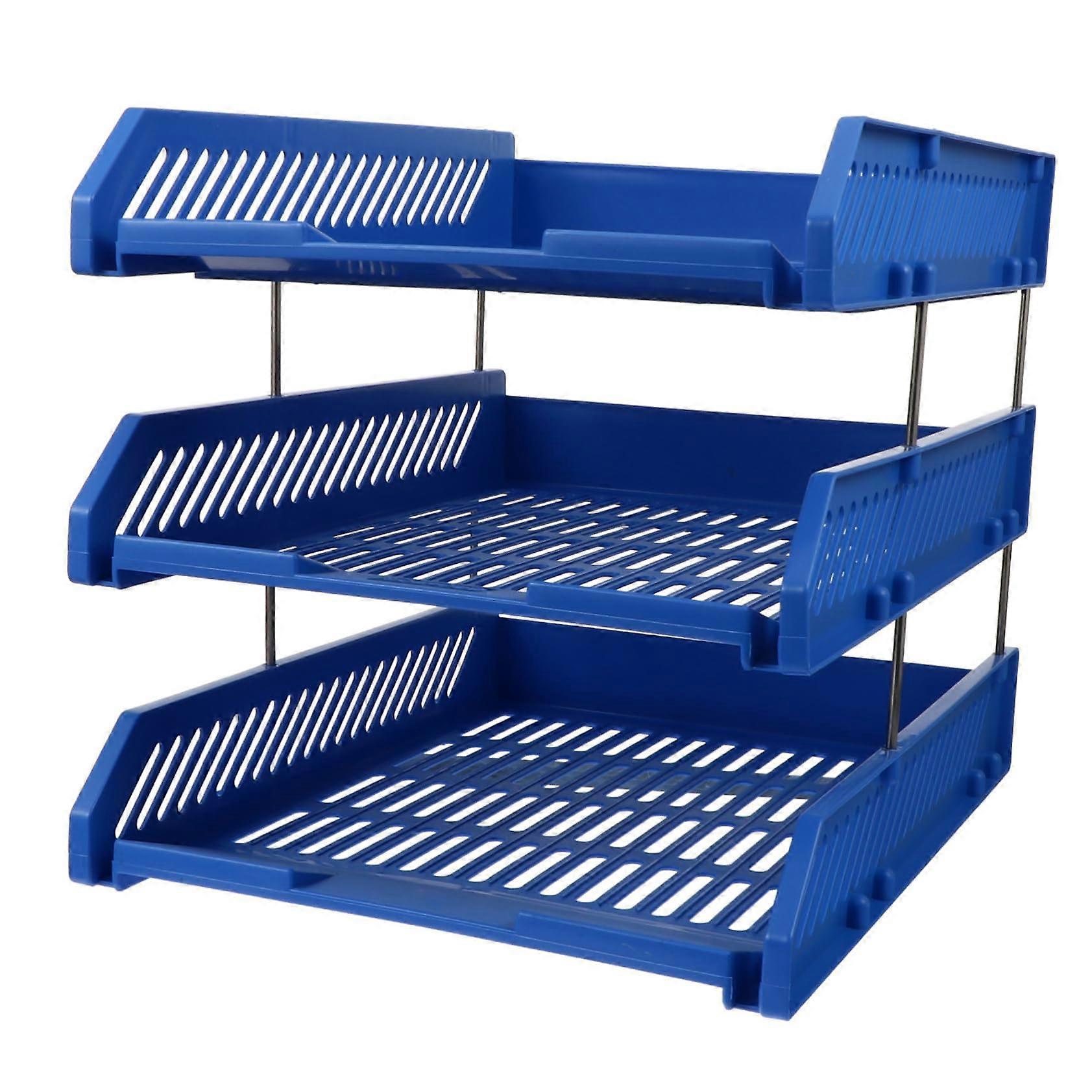 Document Organizer for Desk, Stackable File Holder and Office Storage Solution for Efficient Document Management and Invoice Filing