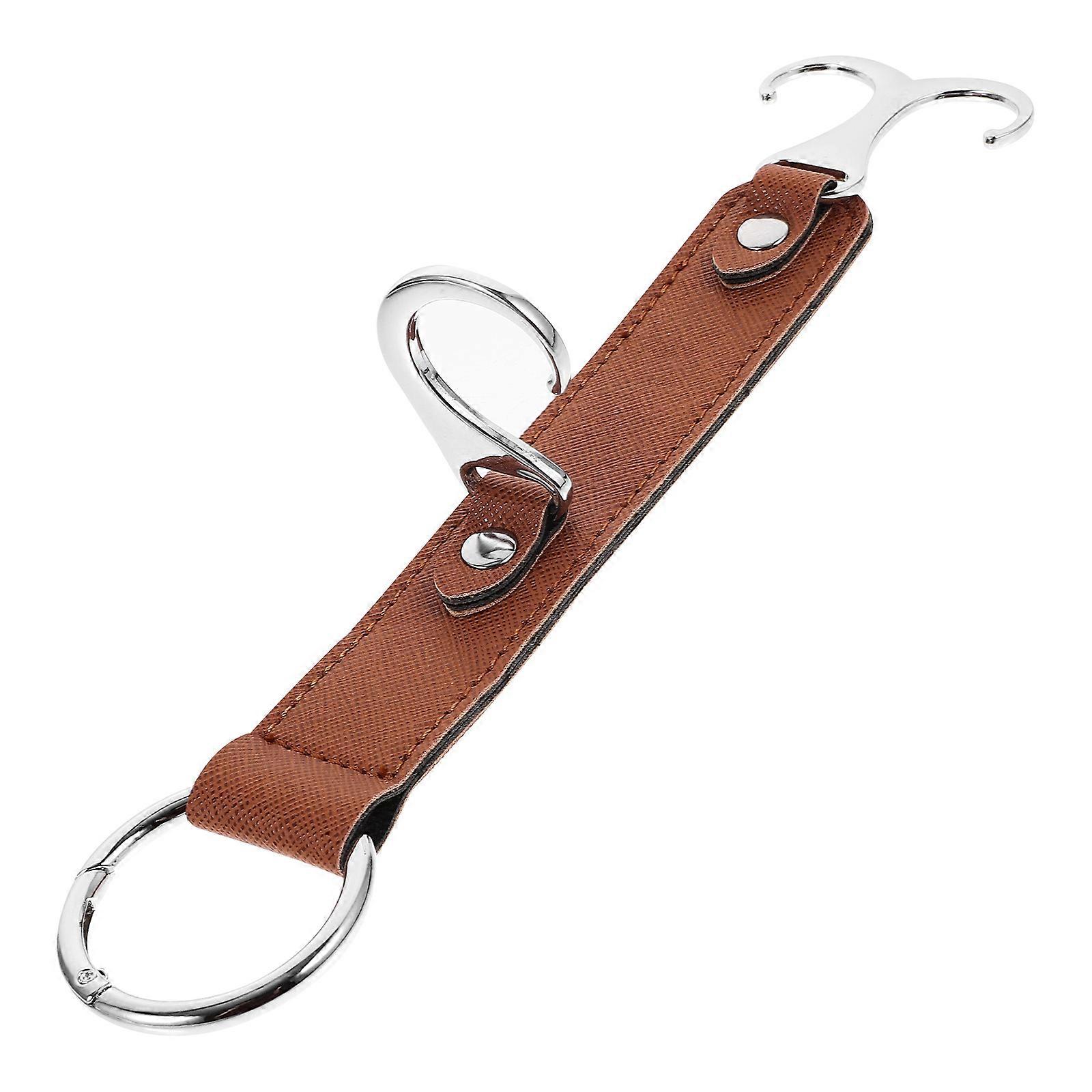 MultiFunctional Car Purse Hook for Handbags and More in Light Brown with Heavy Duty Design