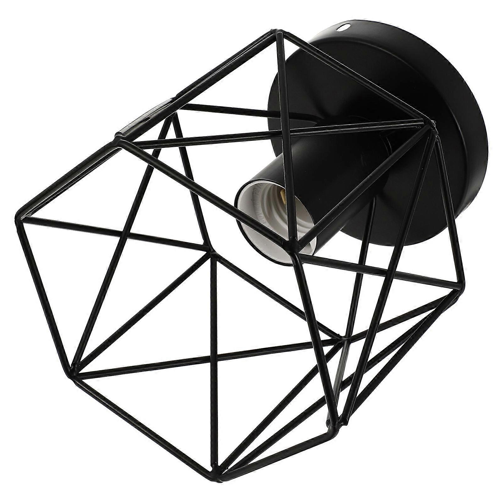 Elegant Black Iron Single Head Chandelier for Decor with Durable Design 13442765