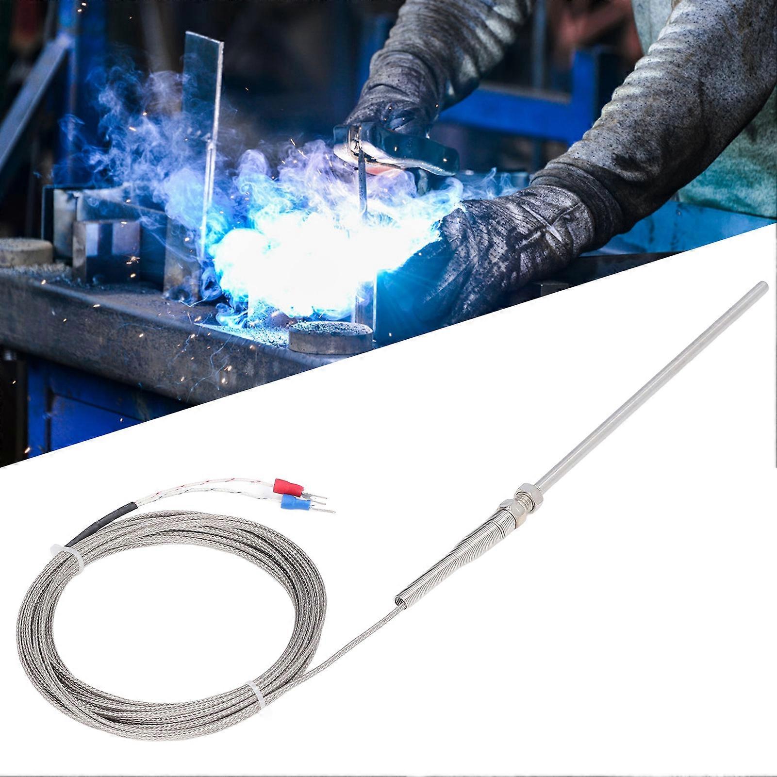 Thermocouple K Type 150mm Probe 0°C to 600℃ Quick Response 5 Meters Length Temperature Sensor Thermocouple