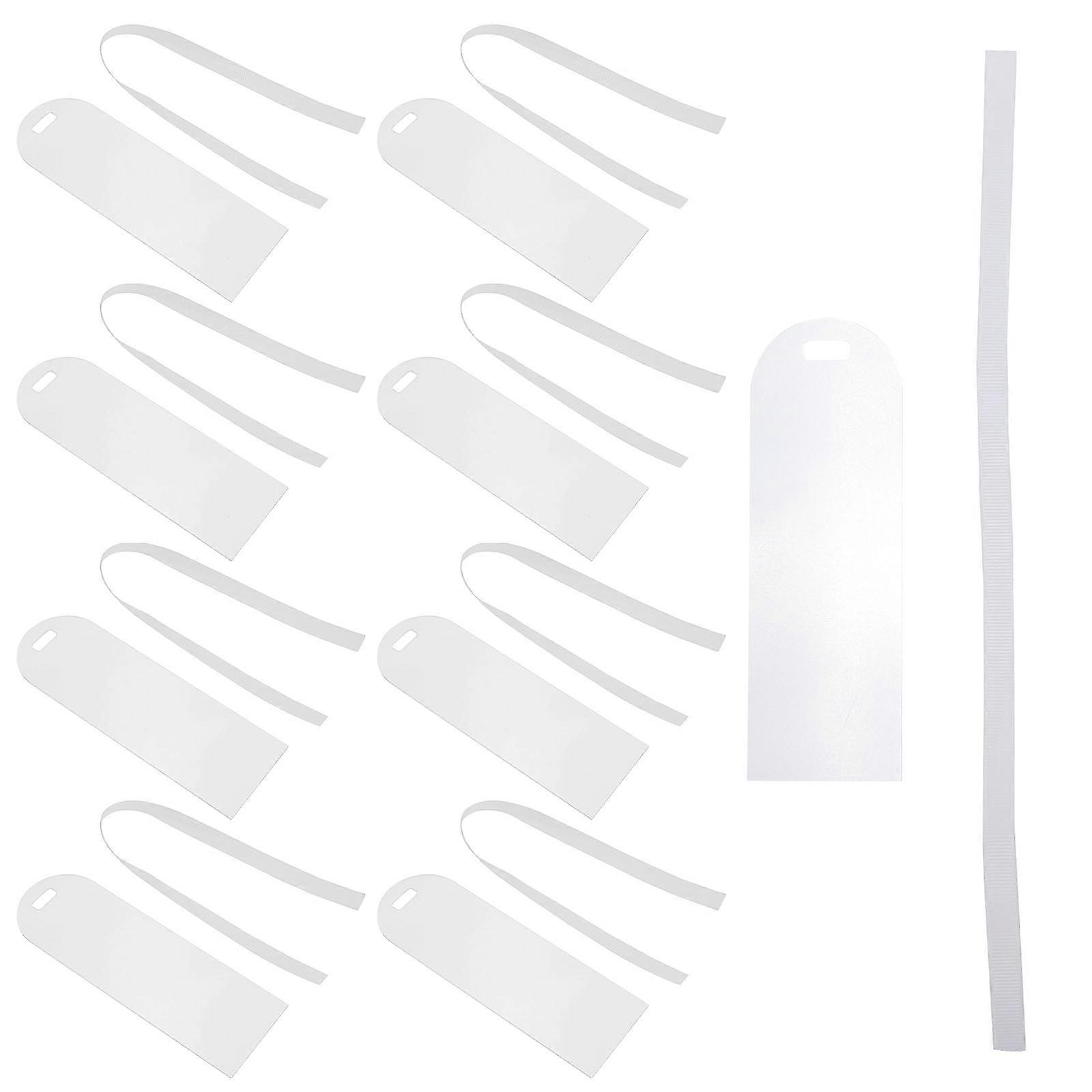 10Pcs Simple Design Acrylic Bookmarks Page Marker For DIY Crafts And Gifting In Transparent