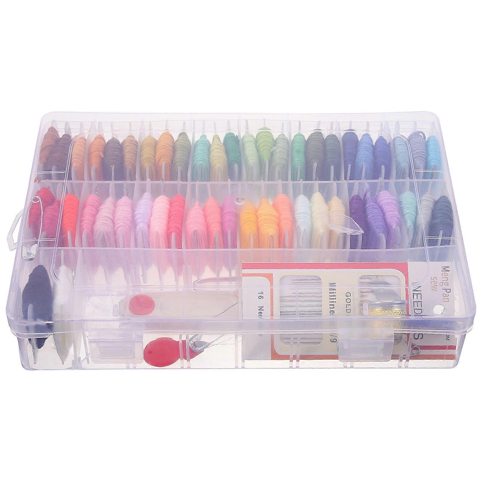Embroidery Kit With 50 Colors Embroidery Thread And Sewing Tools, Ideal For Diy Craft Projects, Cross Stitch